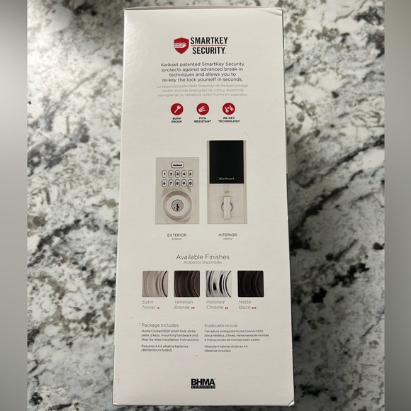 Kwikset Home Connect 620 Z-Wave Keypad Smart Lock Satin Nickel - Picture 2 of 5